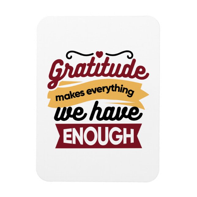 Faith and Gratitude Artwork – Uplifting Christian  Magnet (Vertical)