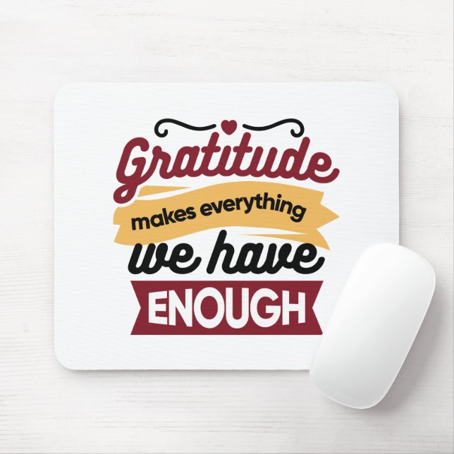 Faith and Gratitude Artwork – Uplifting Christian  Mouse Mat (With Mouse)