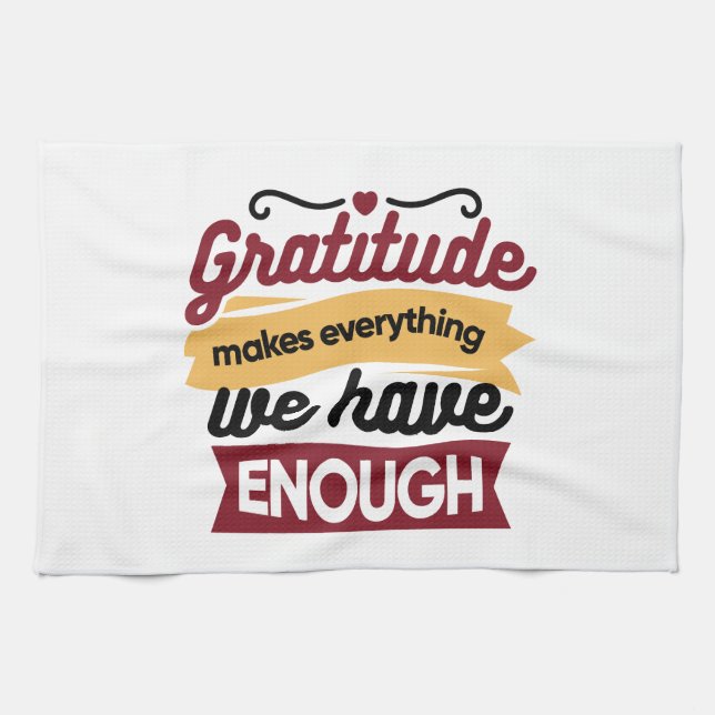 Faith and Gratitude Artwork – Uplifting Christian  Tea Towel (Horizontal)