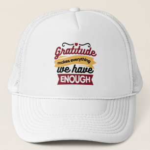 Faith and Gratitude Artwork – Uplifting Christian  Trucker Hat