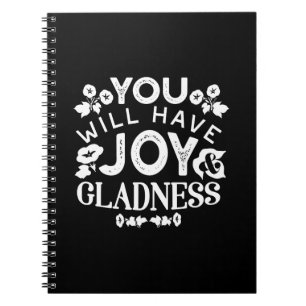 Faith and Happiness – Joy and Gladness Quotes Notebook