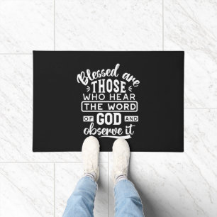 Faith and Obedience – Inspirational Scripture Doormat