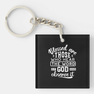 Faith and Obedience – Inspirational Scripture Key Ring