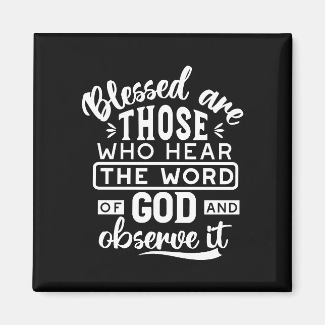 Faith and Obedience – Inspirational Scripture Magnet (Front)