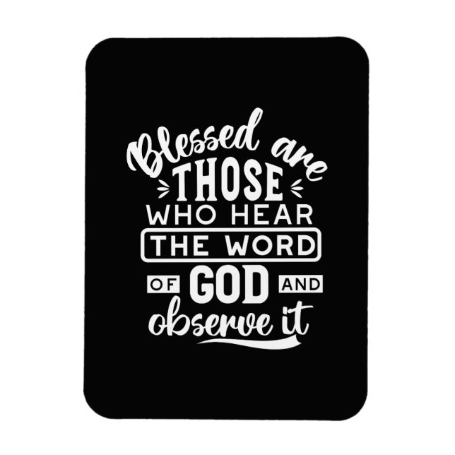 Faith and Obedience – Inspirational Scripture Magnet (Vertical)