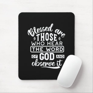 Faith and Obedience – Inspirational Scripture Mouse Mat