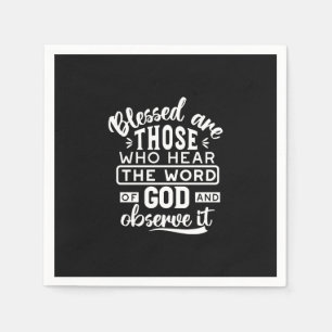 Faith and Obedience – Inspirational Scripture Napkin