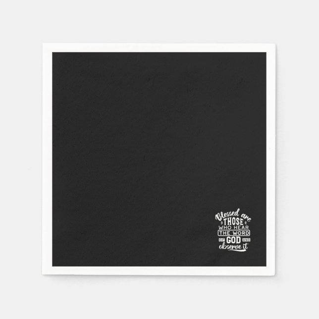 Faith and Obedience – Inspirational Scripture Napkin (Front)