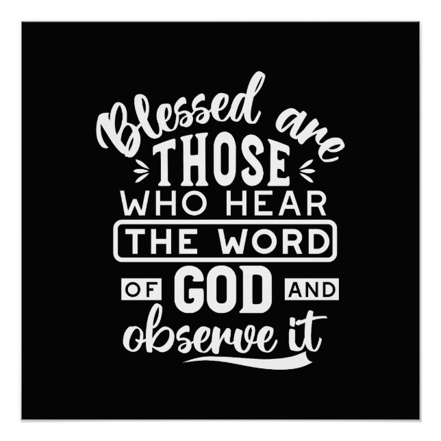 Faith and Obedience – Inspirational Scripture Poster (Front)