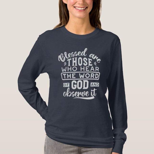 Faith and Obedience – Inspirational Scripture T-Shirt (Front)