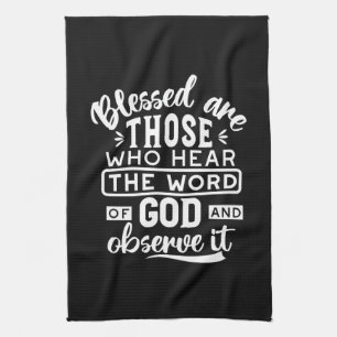 Faith and Obedience – Inspirational Scripture Tea Towel