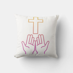 Faith and Worship Line Art pillows