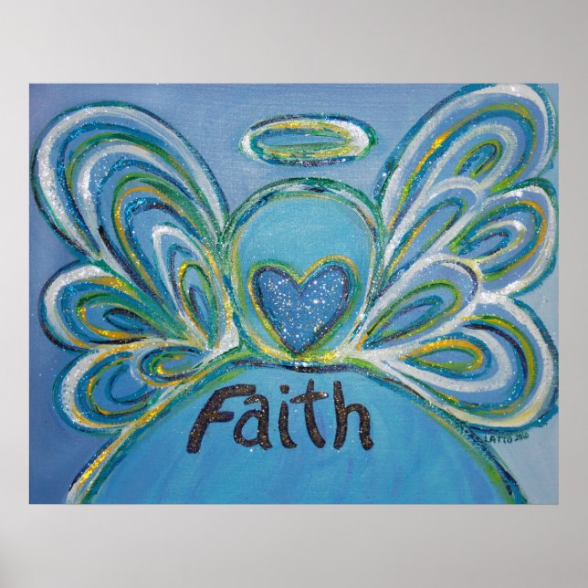 Faith Angel Art Poster Print (Front)
