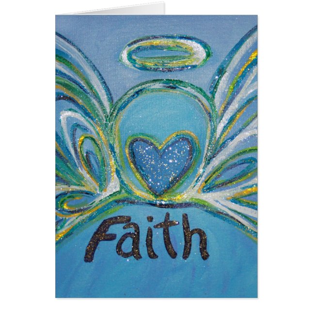 Faith Angel Greeting Card (Front)