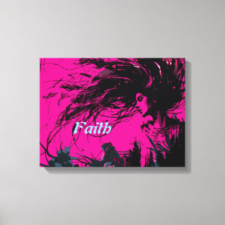 Faith Art Retro  Canvas Print