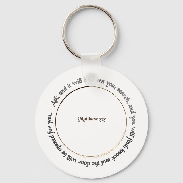 Faith as Small as a Mustard Seed Key Ring (Front)