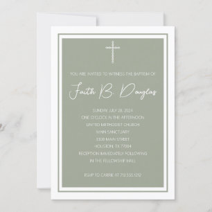 Faith Baptism Invitation
