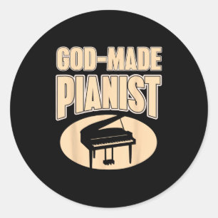 Faith-based Anist Christian Music Insration  Classic Round Sticker