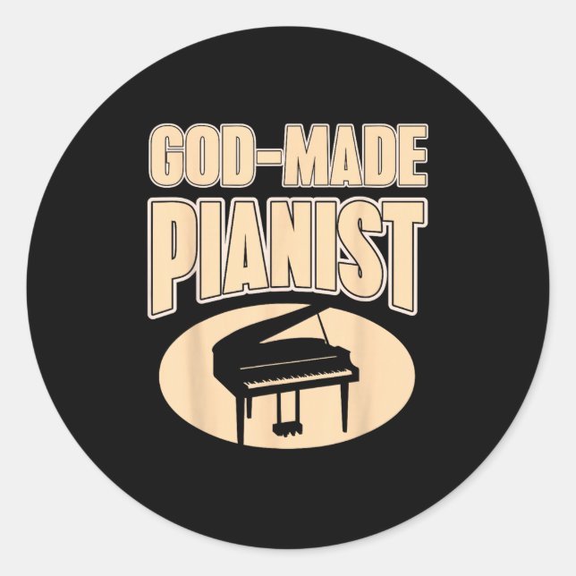 Faith-based Anist Christian Music Insration  Classic Round Sticker (Front)
