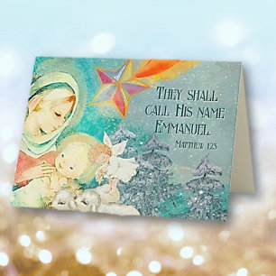 Faith based Christian theme Christmas Card 
