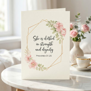 Faith-Based Encouragement for Women Card