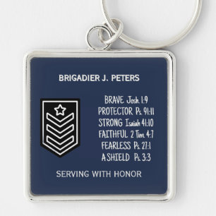 Faith-Based Military Gift Key Ring