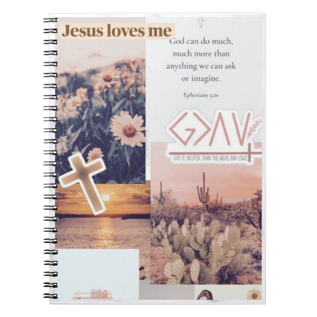 Faith Based Notebook - Jesus Loves Me (Front)