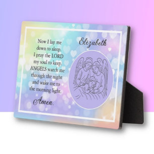 Faith Based Personlized Children's prayer Plaque