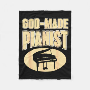 Faith-based Pianist Christian Music Inspiration Fleece Blanket