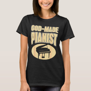 Faith-based Pianist Christian Music Inspiration T-Shirt