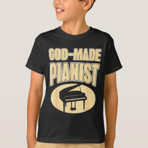 Faith-based Pianist Christian Music Inspiration T-Shirt