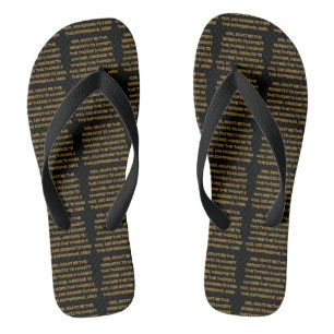 Faith Based Serenity Prayer Quote All-Over Unisex Flip Flops