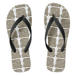 Faith Based Serenity Prayer Quote All-Over Unisex Flip Flops