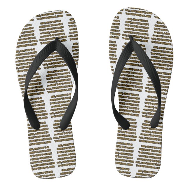 Faith Based Serenity Prayer Quote All-Over Unisex Flip Flops (Footbed)
