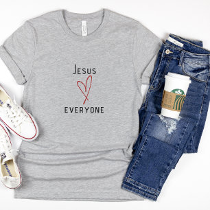 Faith based t-shirt for women   Jesus loves 