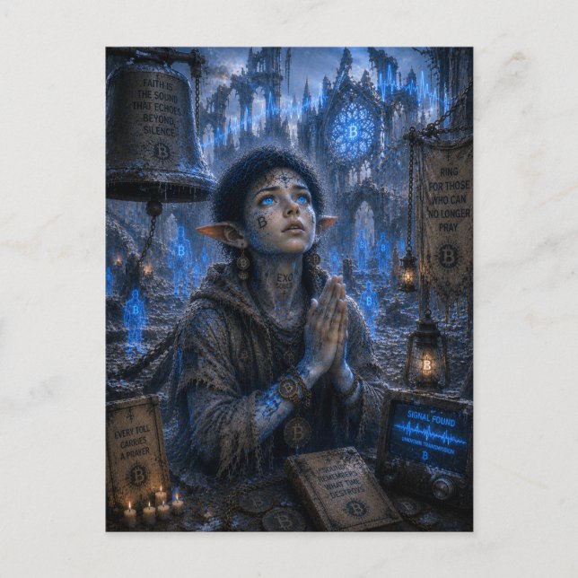 Faith / Bell Ringer / Frozen Cathedral Postcard (Front)