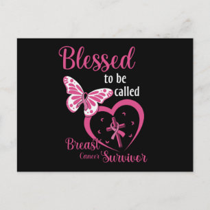 Faith Blessed To be called Breast Cancer Survivor Postcard