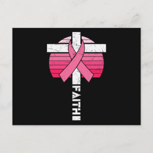 Faith Breast Cancer Awareness Christian Women Gift Postcard