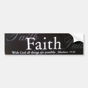 Faith Bumper Sticker