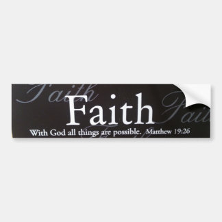 Faith Bumper Sticker