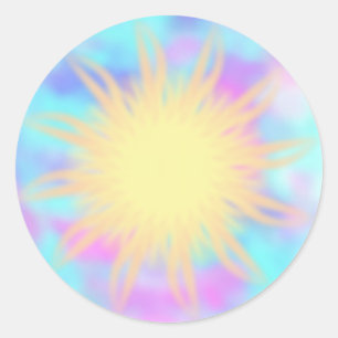 Faith ~ Burst Classic Round Sticker