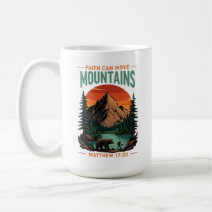 Faith Can Move Mountains Adventure Christian Coffee Mug