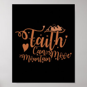 Faith Can Move Mountains Black History Month Men W Poster