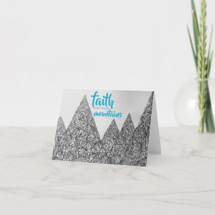 "Faith Can Move Mountains" Card