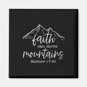 Faith Can Move Mountains Christian Bible Verse Jes Magnet