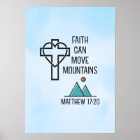 Faith Can Move Mountains Christian Biblical Quote