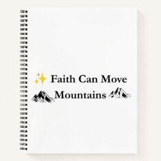 Faith Can Move Mountains Christian Prayer Notebook