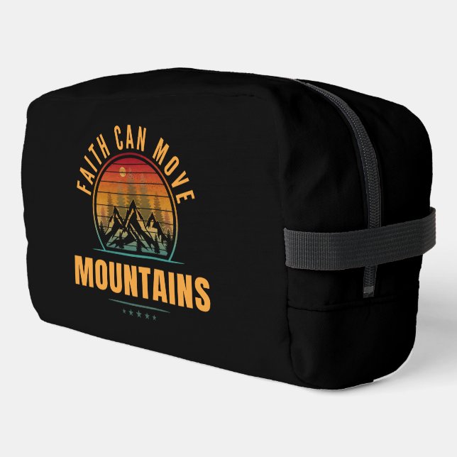 Faith Can Move Mountains Dopp Kit (Left Corner)