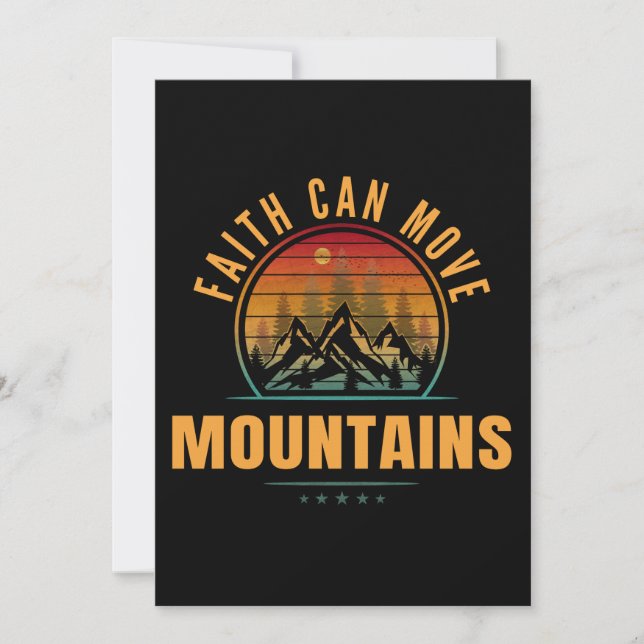 Faith Can Move Mountains Invitation (Front)