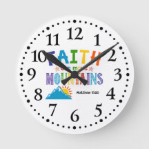 Faith Can Move Mountains Kids Scripture Art